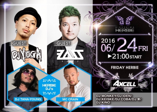 DJ YOGA, MC B△SS, DJ TANA-YOUNG, MC CRANE